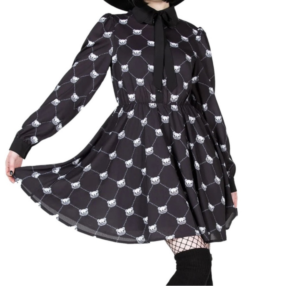 NWT Killstar GLOOMY  | Black Long Sleeve Dress